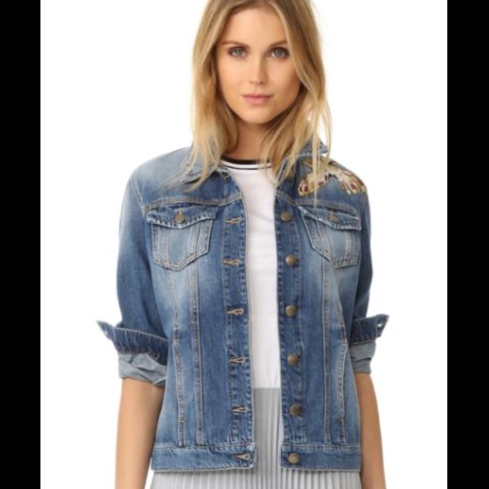 [SOLD]Red Engine Denim Jacket